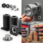 uchwyty magnetyczne w obudowie gumowej z gwintowaną tuleją