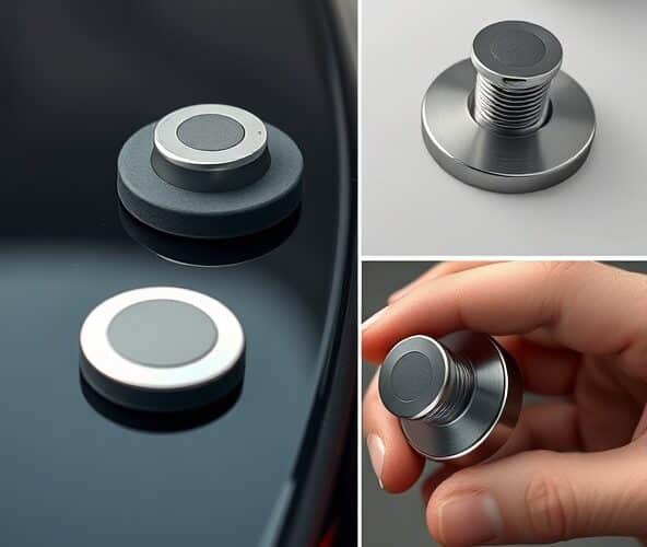 Czy uchwyt magnetyczny gumowy z gwintowaną tuleją uszkodzi lakier?