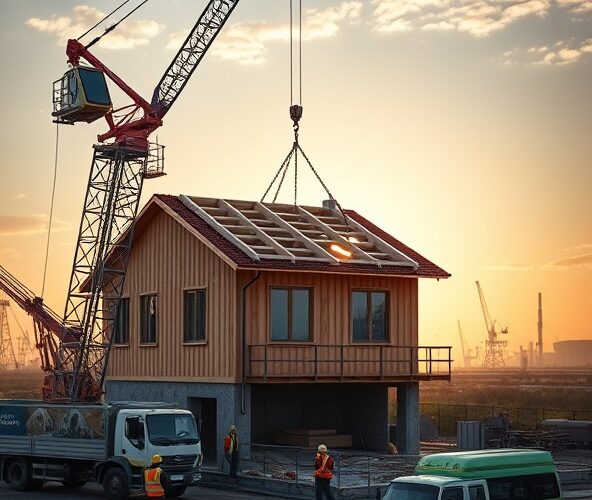 Jak wybrać usługę dźwigową w Katowicach dla budowy domu?