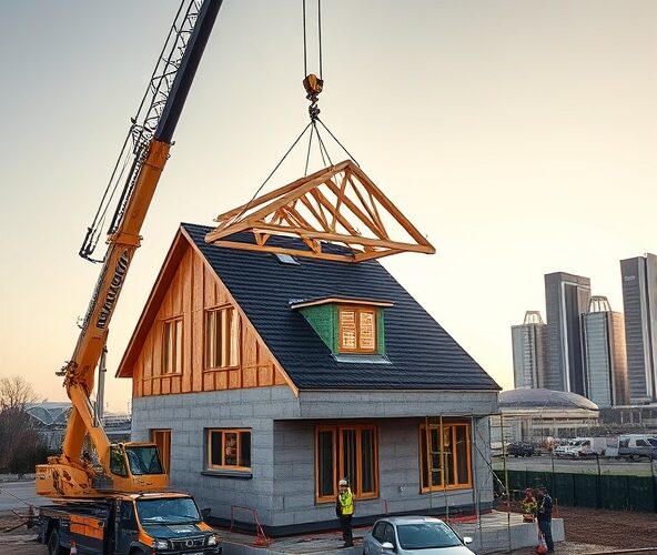 Jak wybrać usługę dźwigową w Katowicach dla budowy domu?