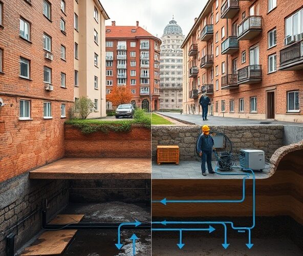 Czy osuszanie piwnic w Warszawie usuwa napływ wód gruntowych?