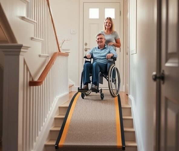 Podjazdy na schody dla niepełnosprawnych w domu — zmniejszą ryzyko upadków?