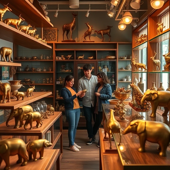 zwierzęta z mosiądzu