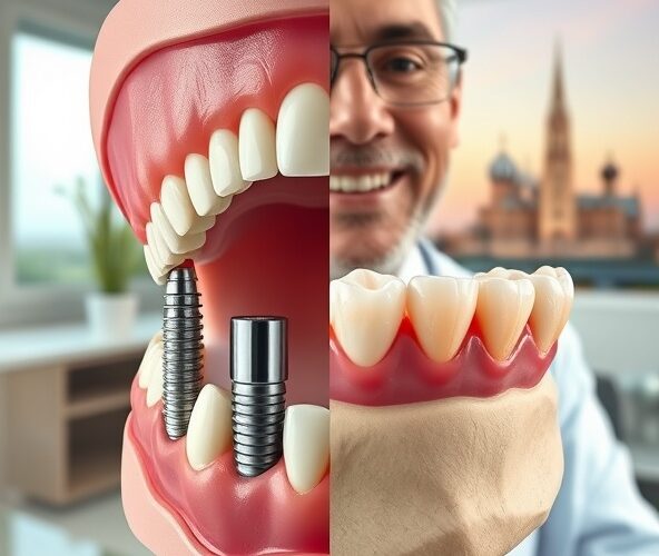 Czy protezy zębów na implantach w Olsztynie są trwalsze od tradycyjnych?