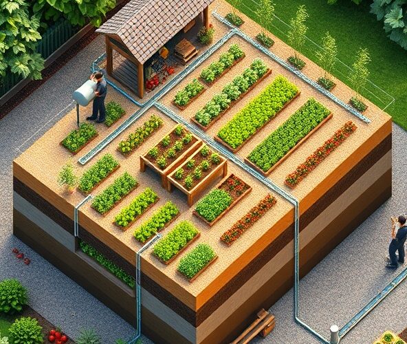 Jak zaprojektować systemy retencyjne do podlewania warzywnika 800 m²?