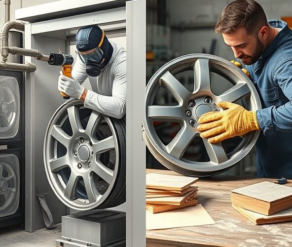 Czy usługi piaskowania felg są opłacalne wobec ręcznego szlifowania?