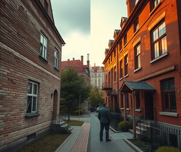 Jak elewacje domów w Łodzi z cegły wpływają na cenę przy sprzedaży?