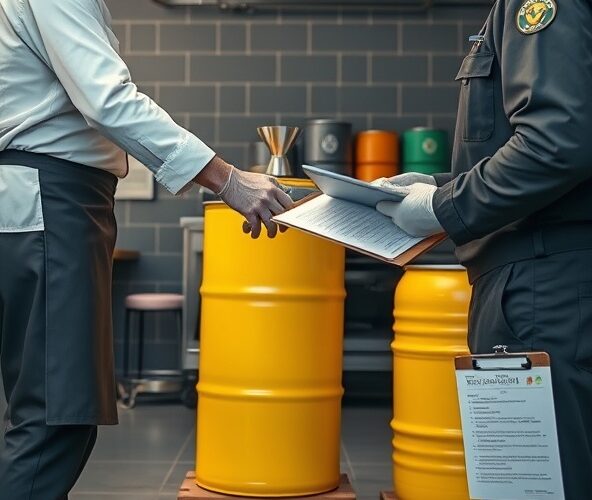 Jak restauracja powinna zorganizować odbiór zużytego oleju gastronomicznego, aby spełnić wymogi BDO i uniknąć kar?