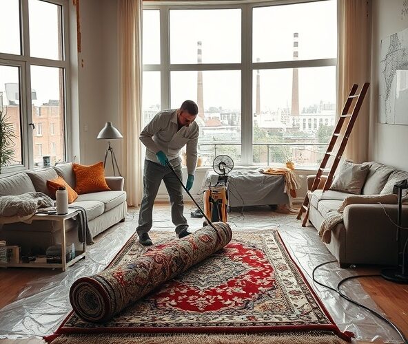 Jak wybrać pralnię dywanów w Łodzi, by uniknąć uszkodzeń przy remoncie?
