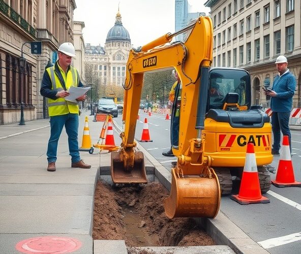 Jak zgłosić prace koparką gestorom w Warszawie, aby uniknąć szkód?