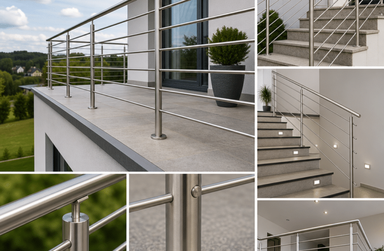 Balustrady ze stali nierdzewnej – eleganckie i funkcjonalne rozwiązanie do Twojego wnętrza